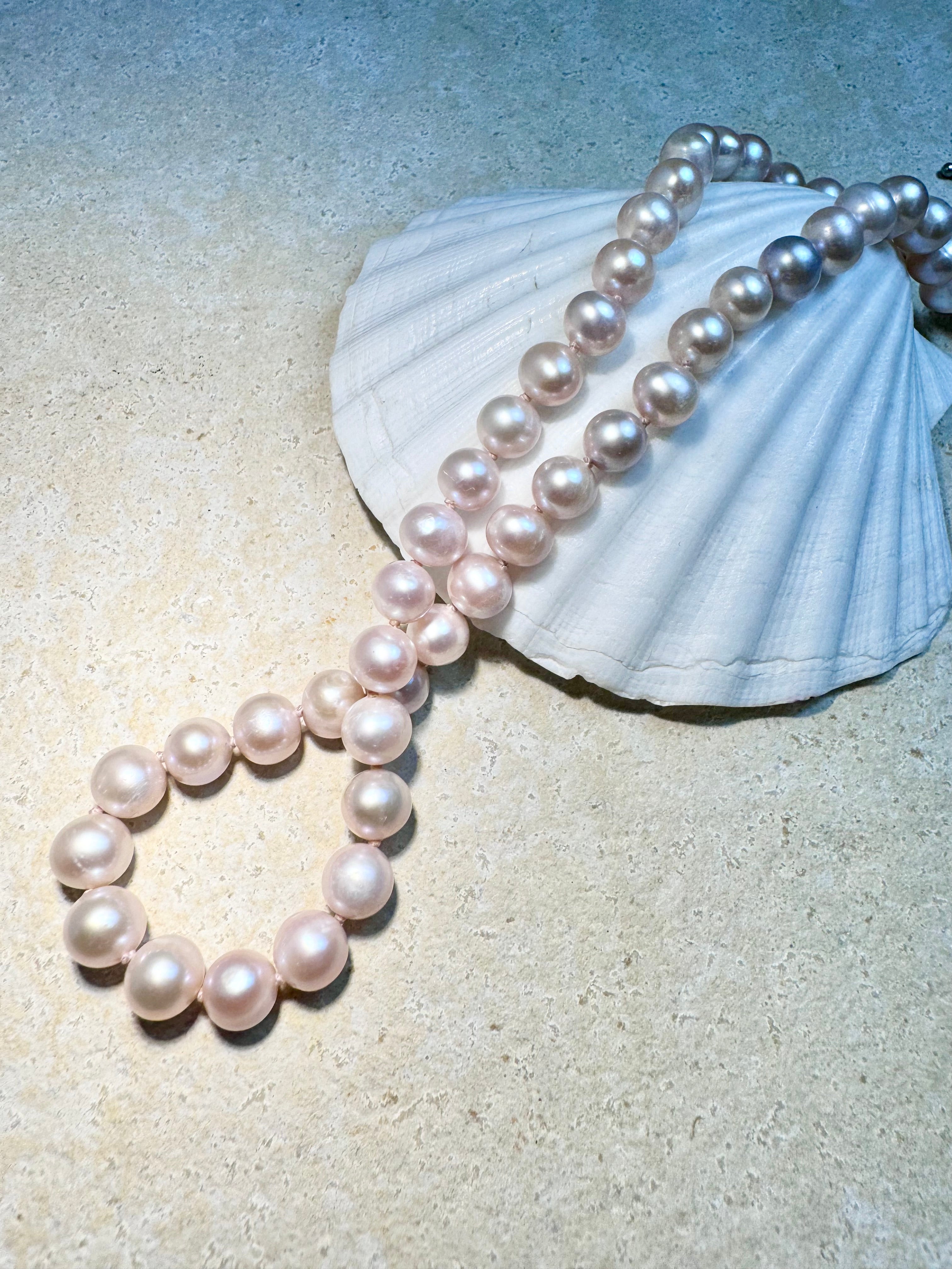 Pink Pearl 9mm Strand