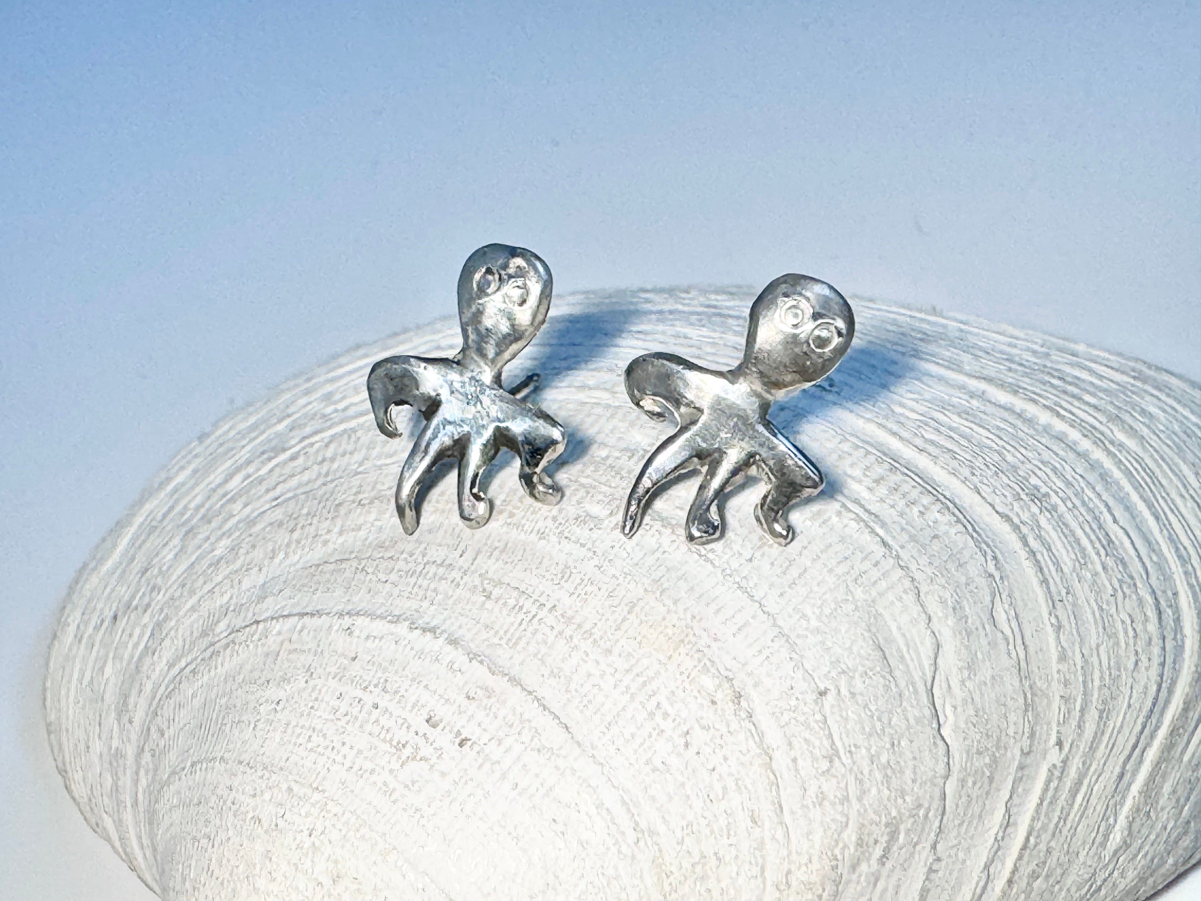 Octopus Baby Sterling Studs