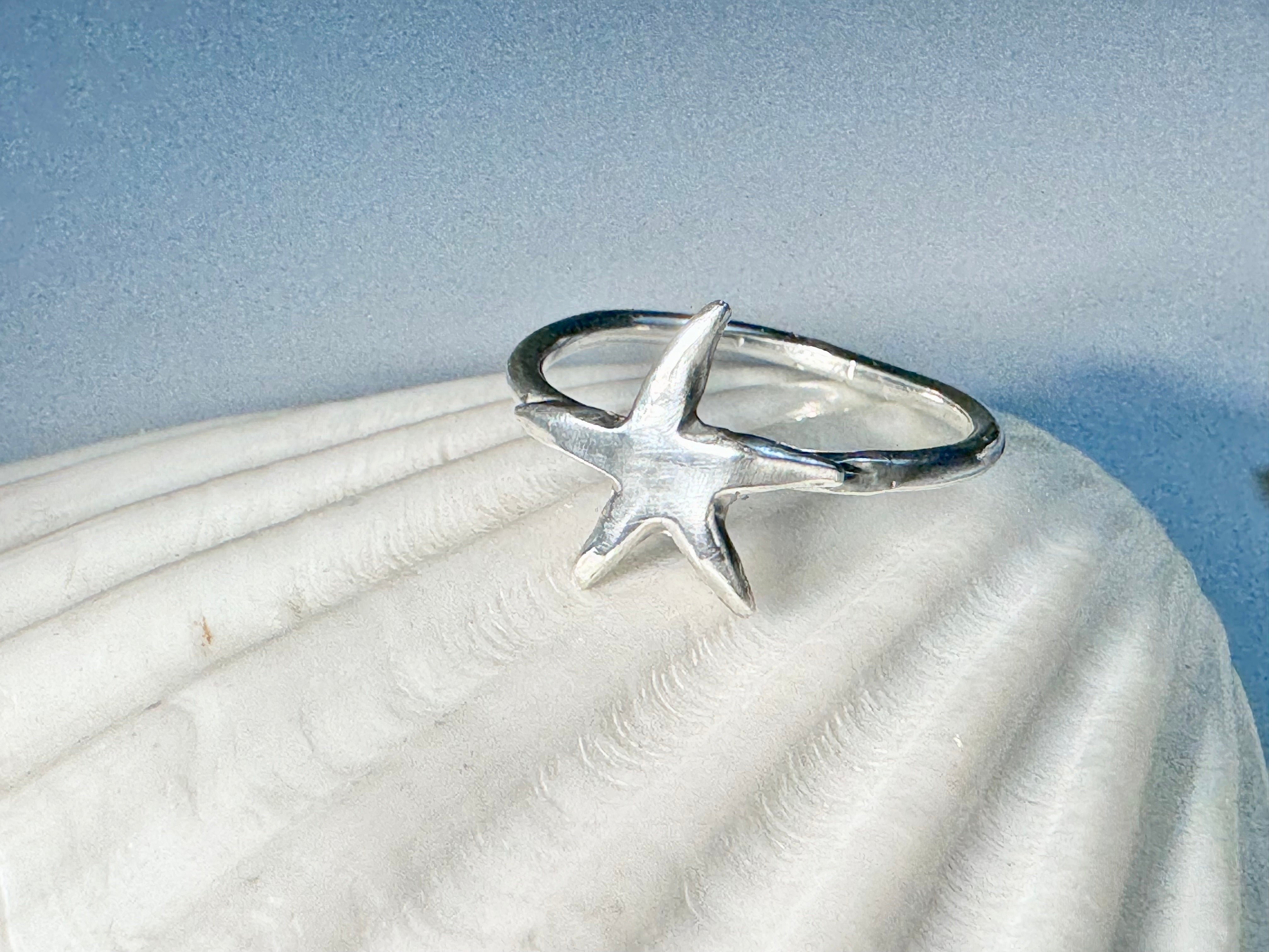 Starfish Sterling Ring