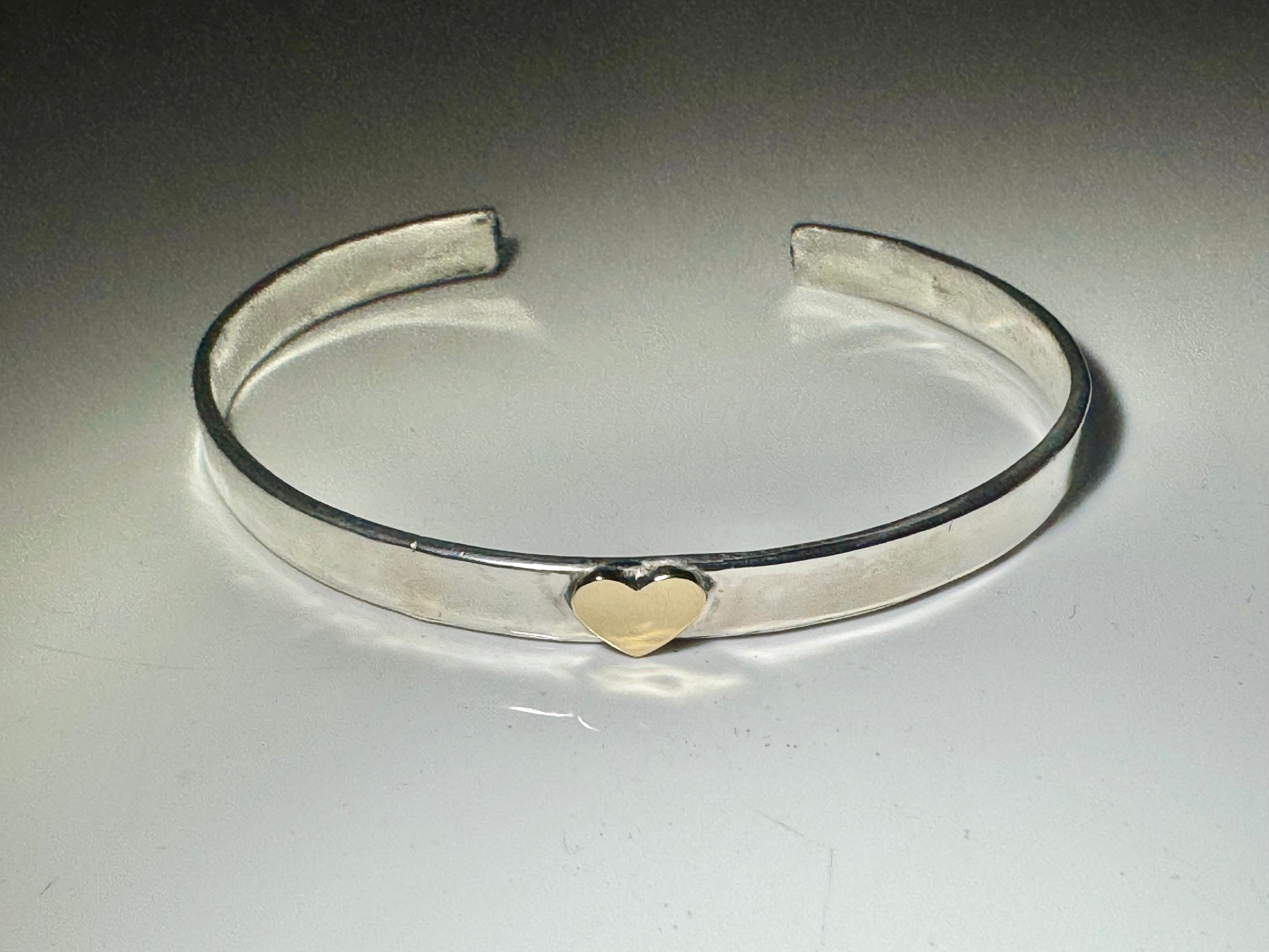 Heart Two Tone Cuff