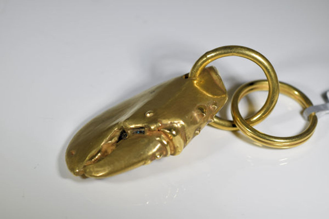 Brass Lobster Claw Key Chain