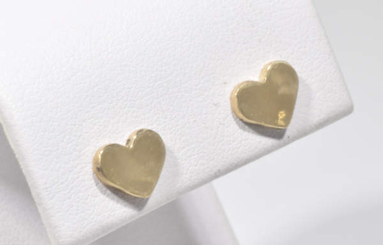 Heart Tiny Gold Studs