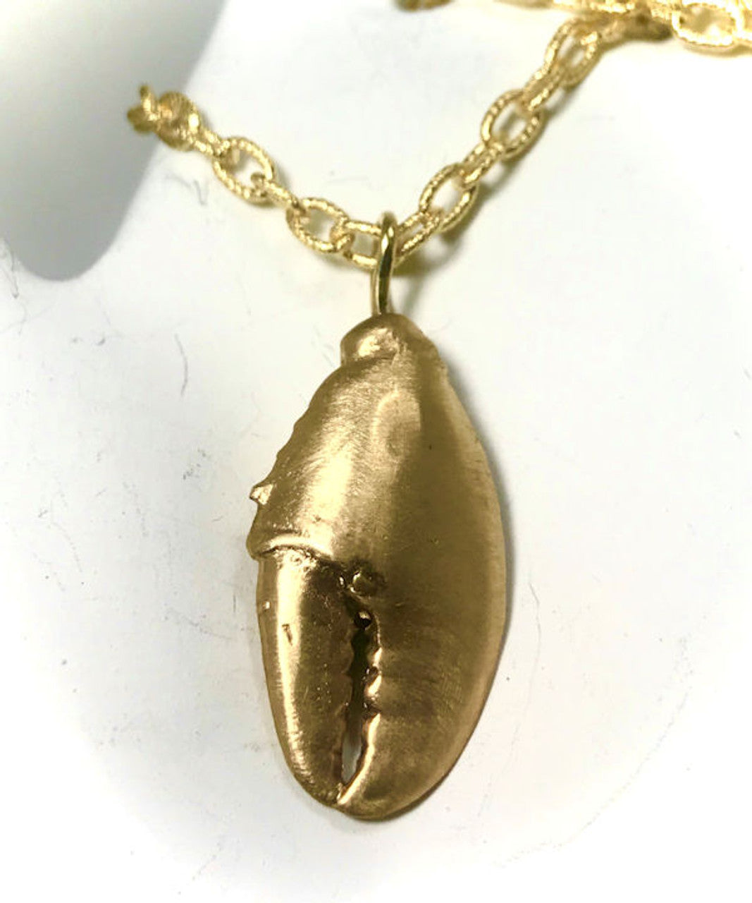 Gold Lobster Claw Pendant