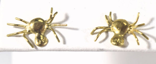 Gold Spider Studs