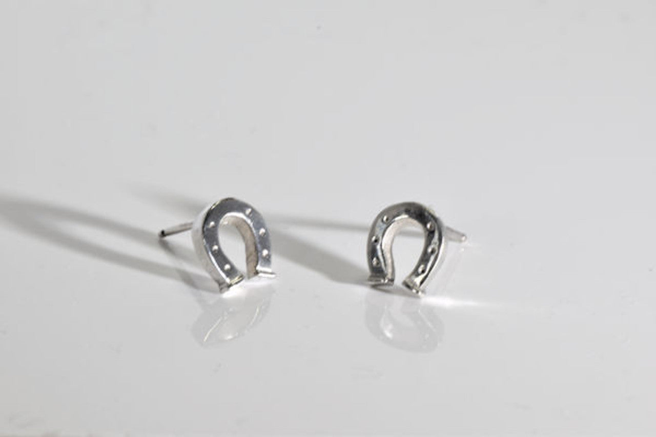 Horse Shoe Small Sterling Studs