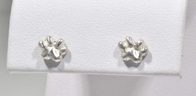 Paw Small Silver Studs
