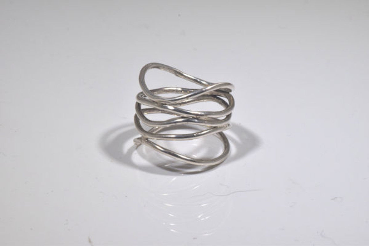 Sterling Silver Open Wire Ring