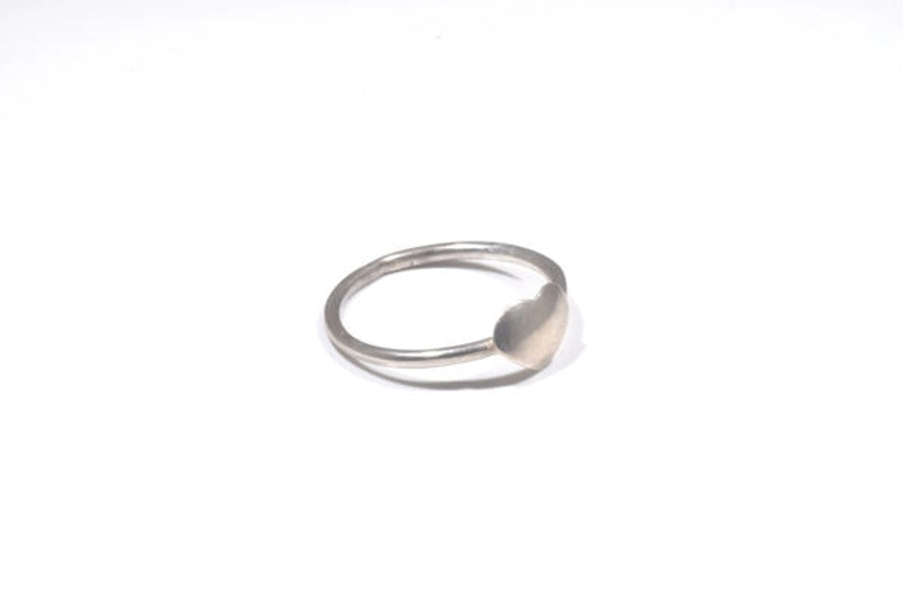 Tiny Heart Sterling Silver Ring